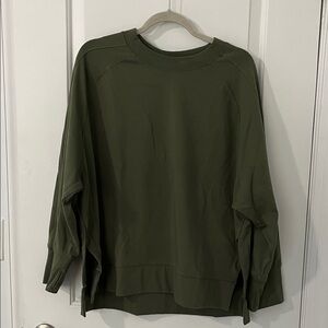 Earth Yoga Olive Green Sweatshirt size L